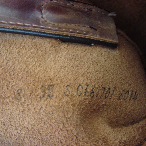 Boulet Brown Leather Harness Motorcycle Boots Mens Western Cowboy Size 9 E 9E - Picture 13 of 16